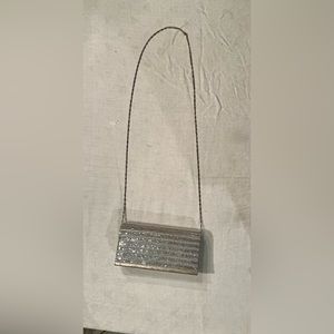 Silver clutch/purse